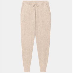 Naadam Signature Cashmere Jogger in Oatmeal, Size S
